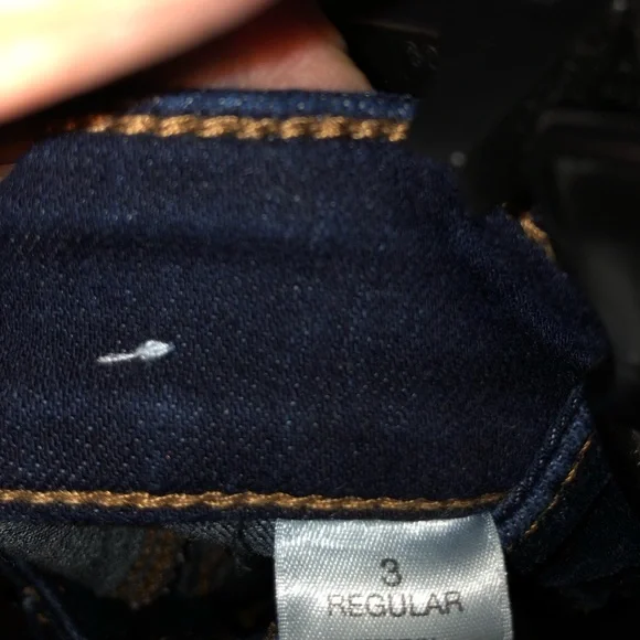 CHICOS Flare Jeans, dark denim size 3 - Picture 3 of 3